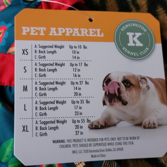 Pet Dress Dog or Cat Fiesta sz. sm and med ea. New w/ Tag! - Picture 3 of 3